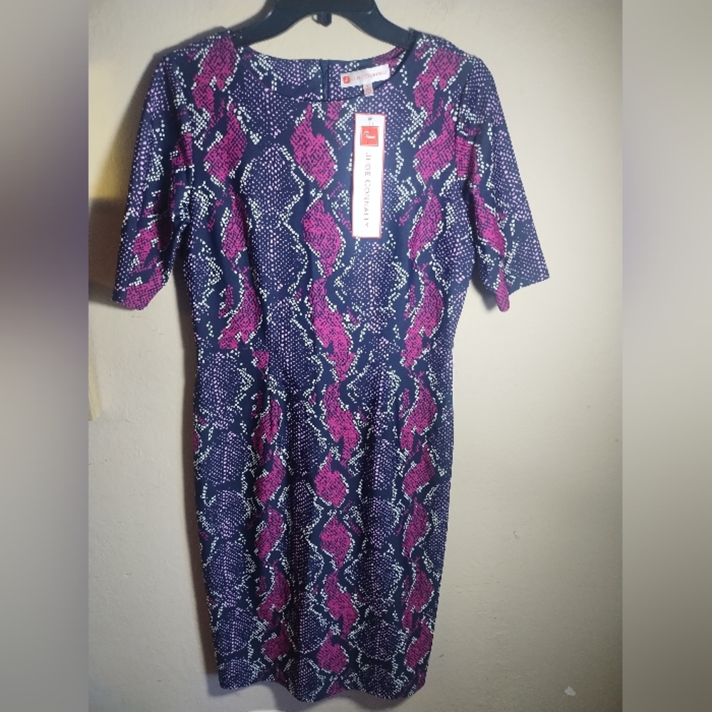 New Jude Connally Dress Monique Snakeskin Sheath Dress Work Dress
